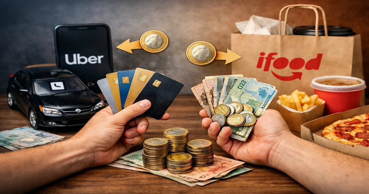 Imagem de capa de Cartão de Crédito Para Uber e iFood: Qual Dá Mais Cashback?