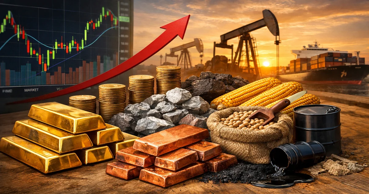 Imagen de portada de 7 Materias Primas Que Superan al Oro en Rentabilidad Este Año