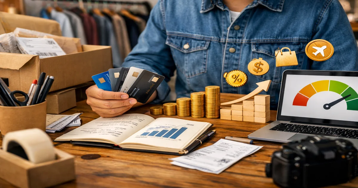 Cover image of Business Credit Cards for Side Hustles: Build Credit While Earning