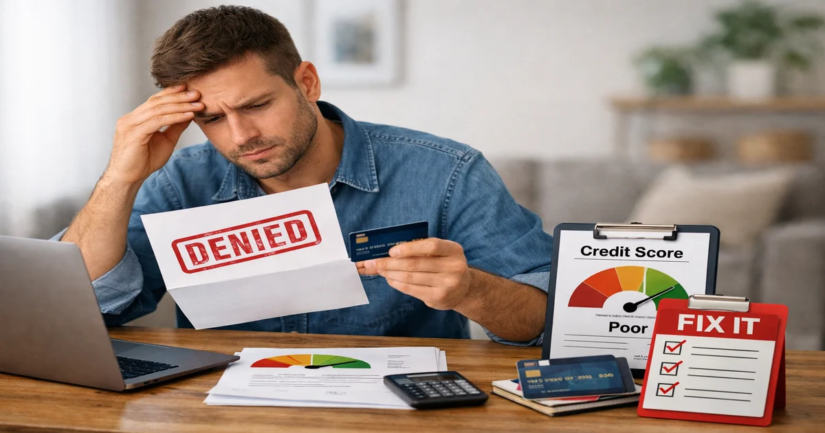 Cover image of Why Your Credit Card Application Got Denied and How to Fix It