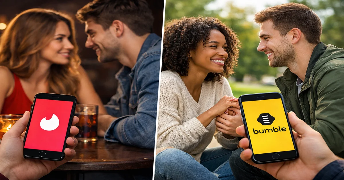 Cover image of Tinder vs Bumble: Which App Leads to Real Relationships?