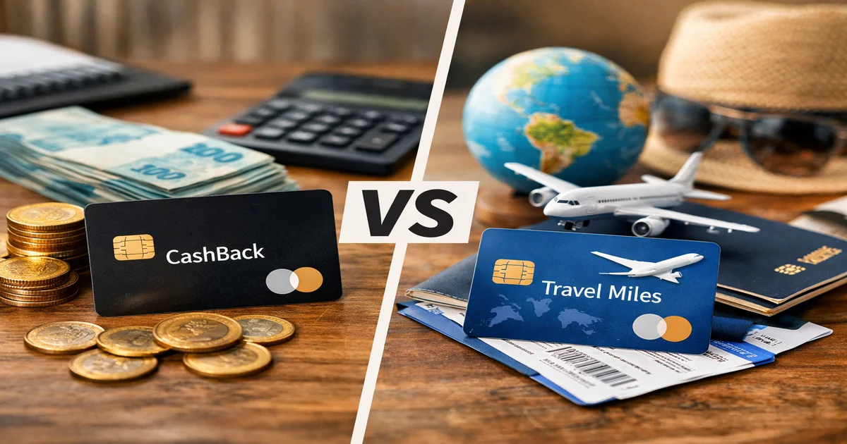 Imagem de capa de Cartão Cashback vs Milhas: Qual Rende Mais em 2026?
