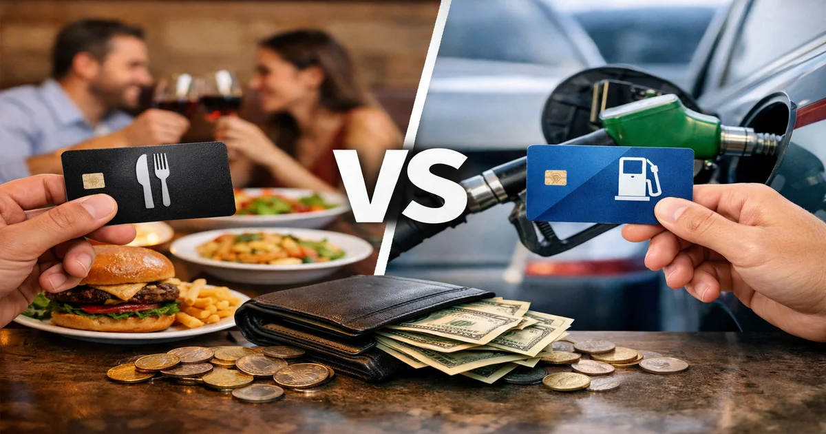 Cover image of Dining Rewards vs Gas Rewards Cards: Which Pays More?
