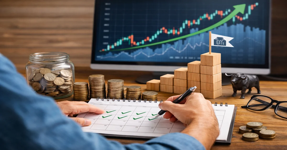 Cover image of Dollar Cost Averaging Into Index Funds: A Beginner's Blueprint