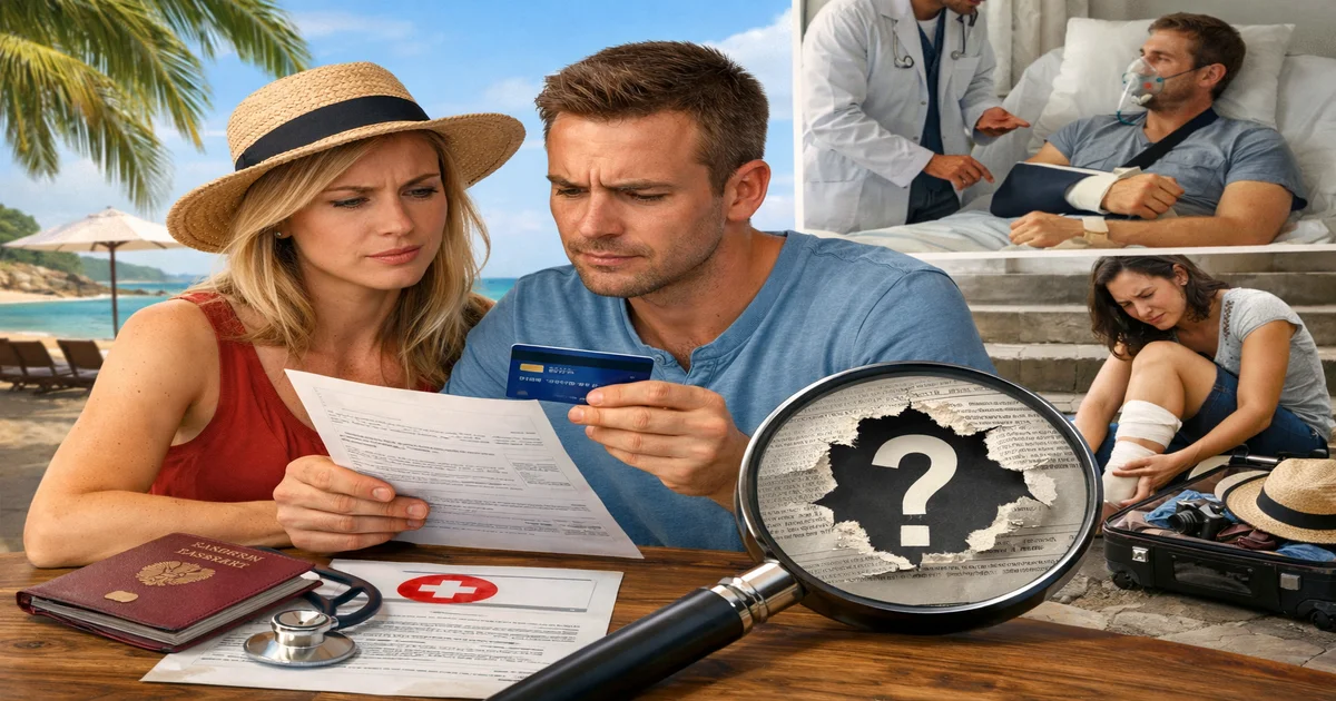 Titelbild von Reisekrankenversicherung per Kreditkarte: Wirklich abgedeckt?