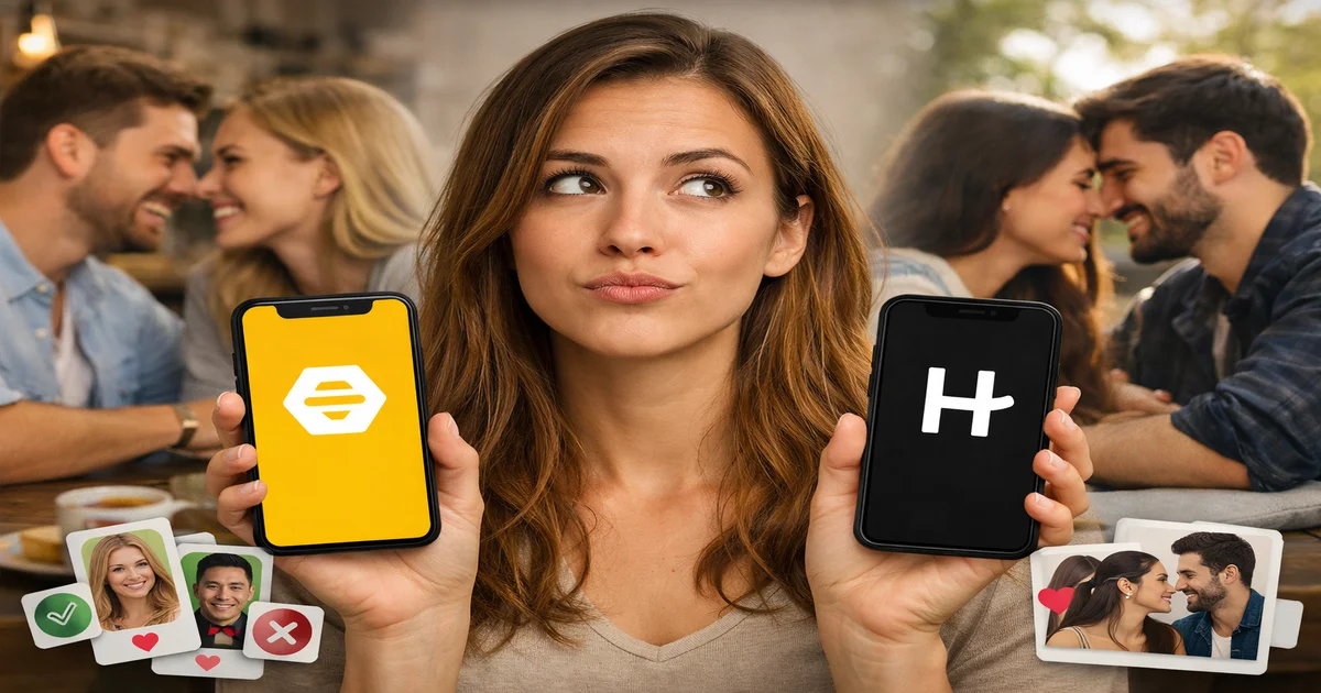 Titelbild von Bumble vs Hinge: Welche App liefert bessere Matches?