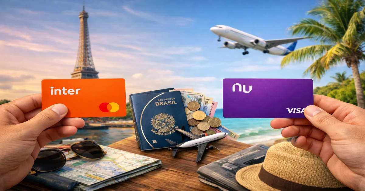 Imagem de capa de Inter vs Nubank: Qual Cartão Viaja Melhor ao Exterior?