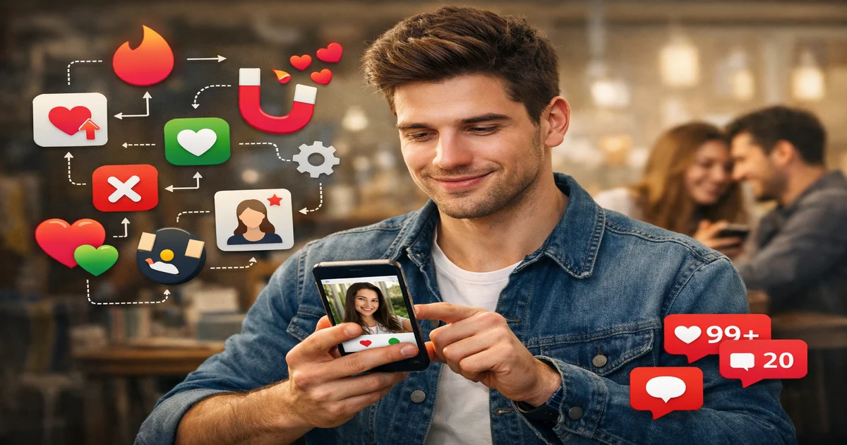 Titelbild von Tinder-Algorithmus verstehen: So bekommst du mehr Matches
