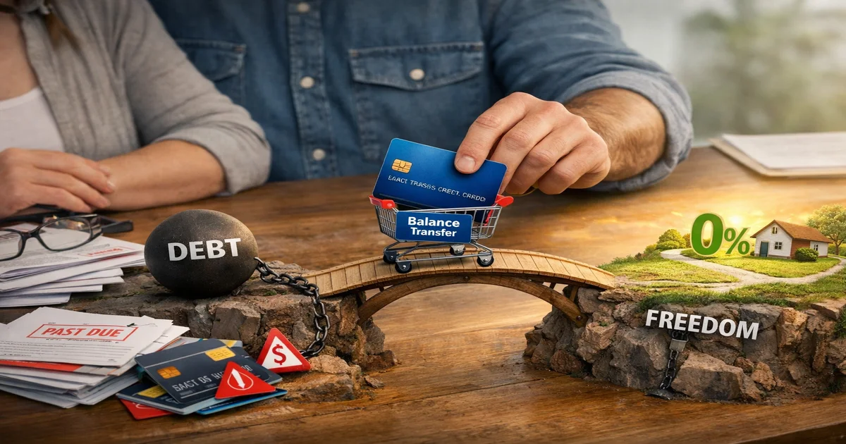 Cover image of How to Use a Balance Transfer Card to Escape Debt