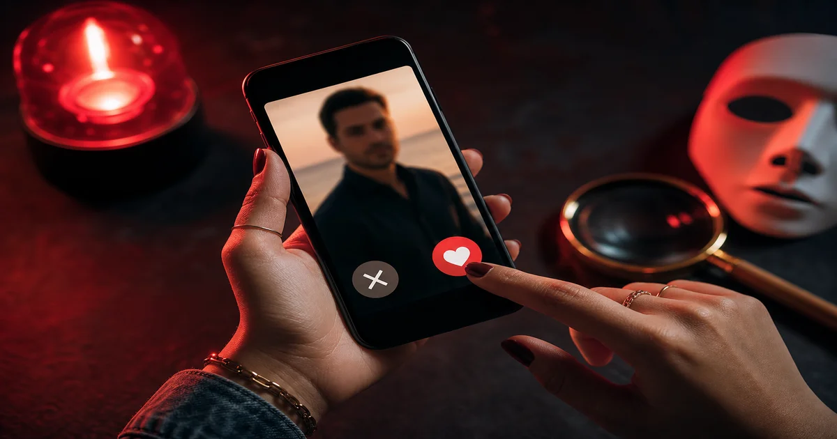 Titelbild von Rote Flaggen beim Online-Dating nicht ignorieren